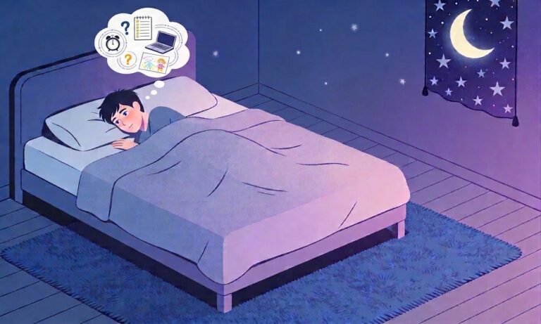 Gedankenkarussell beim Einschlafen: Warum dein Gehirn nicht abschaltet – und was wirklich hilft