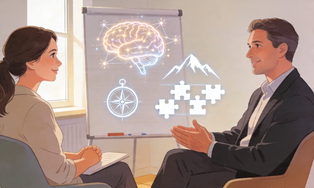 Mental Coaching für berufstätige Eltern – im Raum Zürich und online. Erfahre, wie NLP, Hypnose, iEMDR und RMP dir helfen können, Stress zu reduzieren und innere Stärke aufzubauen.